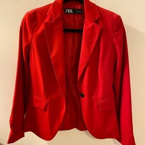 Red ZARA suit!